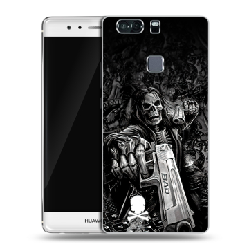 Пластиковый чехол на Huawei P9 Plus с принтом Скелет