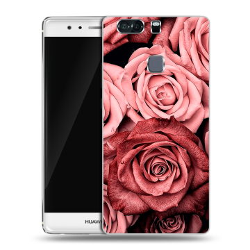 Пластиковый чехол на Huawei P9 Plus с принтом Цветы розы