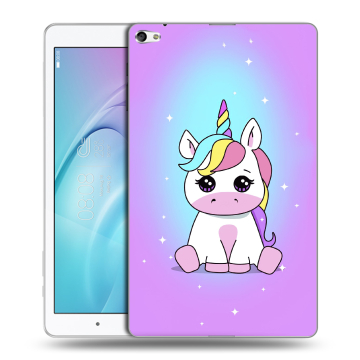 Силиконовый чехол на планшета Huawei MediaPad T2 10.0 Pro с принтом Единорог