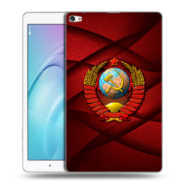 Силиконовый чехол на планшета Huawei MediaPad T2 10.0 Pro с принтом Герб СССР