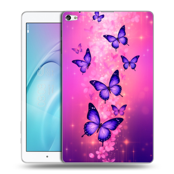 Силиконовый чехол на Huawei MediaPad T2 10.0 Pro с принтом Бабочки