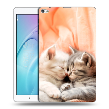 Силиконовый чехол на Huawei MediaPad T2 10.0 Pro с принтом Котята