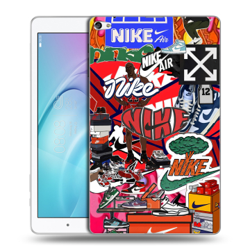 Силиконовый чехол на Huawei MediaPad T2 10.0 Pro с принтом Найк Nike яркий Силиконовый чехол на Huawei MediaPad T2 10.0 Pro с принтом Найк Nike яркий