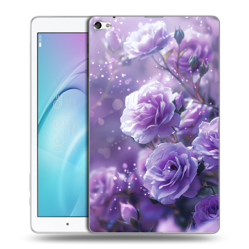 Силиконовый чехол на Huawei MediaPad T2 10.0 Pro с принтом Розы цветы