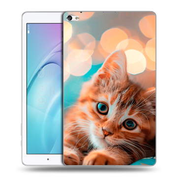 Силиконовый чехол на Huawei MediaPad T2 10.0 Pro с принтом котик Силиконовый чехол на Huawei MediaPad T2 10.0 Pro с принтом котик