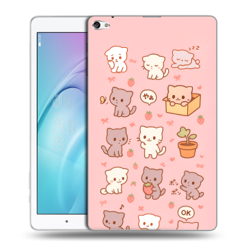 Силиконовый чехол на Huawei MediaPad T2 10.0 Pro с принтом Hello Kitty Хелоу Кити