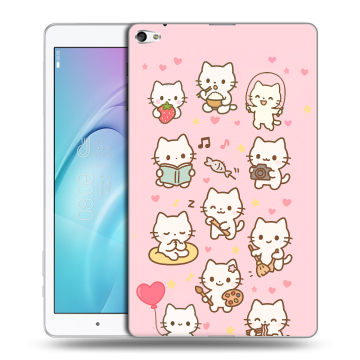 Силиконовый чехол на Huawei MediaPad T2 10.0 Pro с принтом Hello Kitty Хелоу Кити