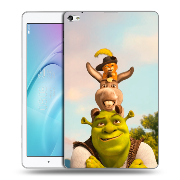 Силиконовый чехол на Huawei MediaPad T2 10.0 Pro с принтом Шрек Shrek