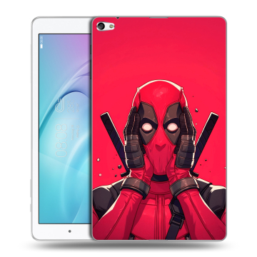 Силиконовый чехол на Huawei MediaPad T2 10.0 Pro с принтом Дедпул Deadpool