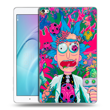 Силиконовый чехол на Huawei MediaPad T2 10.0 Pro с принтом Рик и Морти Rick Morty
