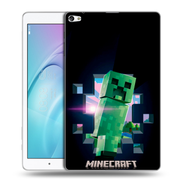 Силиконовый чехол на Huawei MediaPad T2 10.0 Pro с принтом Майнкрафт Minecraft