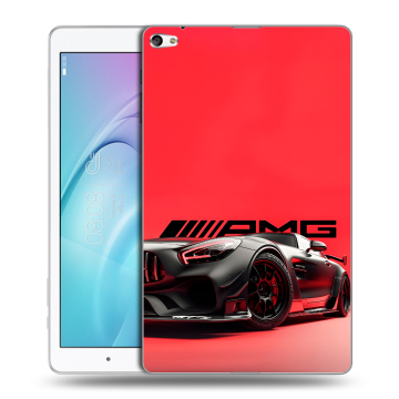Силиконовый чехол на Huawei MediaPad T2 10.0 Pro с принтом Мерседес Mercedes AMG