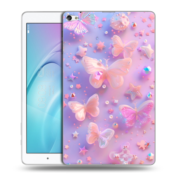 Силиконовый чехол на Huawei MediaPad T2 10.0 Pro с принтом Бабочки Силиконовый чехол на Huawei MediaPad T2 10.0 Pro с принтом Бабочки