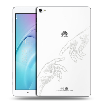 Силиконовый чехол на Huawei MediaPad T2 10.0 Pro с принтом Сотворение мира