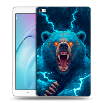 Силиконовый чехол на Huawei MediaPad T2 10.0 Pro с принтом Медведь