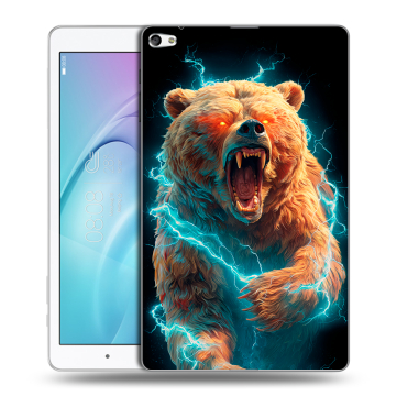 Силиконовый чехол на Huawei MediaPad T2 10.0 Pro с принтом Медведь