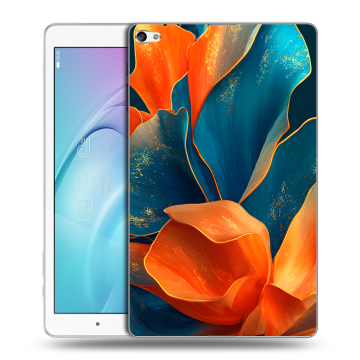 Силиконовый чехол на Huawei MediaPad T2 10.0 Pro с принтом Цветы