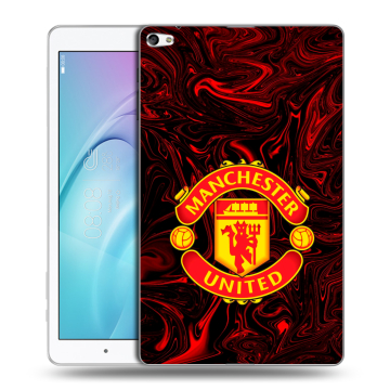 Силиконовый чехол на Huawei MediaPad T2 10.0 Pro с принтом Manchester United