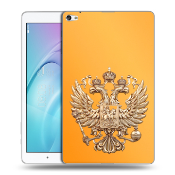 Силиконовый чехол на Huawei MediaPad T2 10.0 Pro с принтом Герб Флаг России