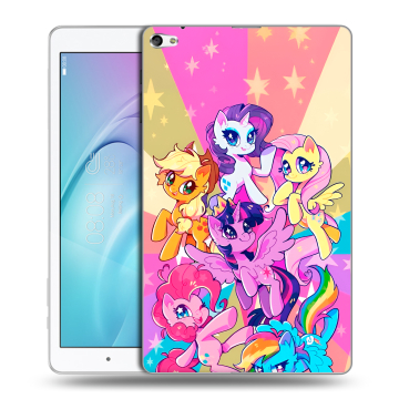 Силиконовый чехол на Huawei MediaPad T2 10.0 Pro с принтом My little pony Дружба чудо