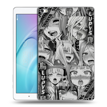 Силиконовый чехол на Huawei MediaPad T2 10.0 Pro с принтом Ahegao Ахегао Аниме