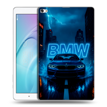 Силиконовый чехол на Huawei MediaPad T2 10.0 Pro с принтом BMW БМВ