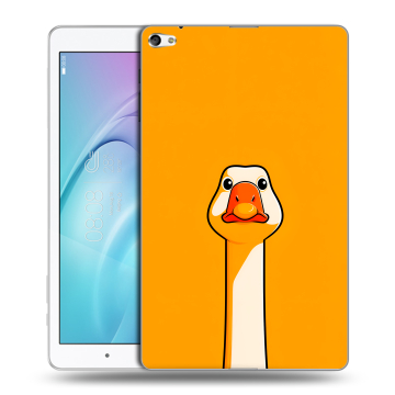 Силиконовый чехол на Huawei MediaPad T2 10.0 Pro с принтом Смешная утка
