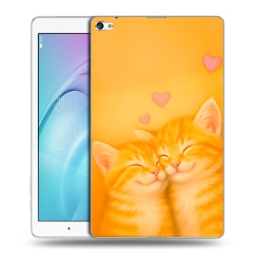 Силиконовый чехол на Huawei MediaPad T2 10.0 Pro с принтом Милые котята Силиконовый чехол на Huawei MediaPad T2 10.0 Pro с принтом Милые котята