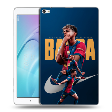 Силиконовый чехол на Huawei MediaPad T2 10.0 Pro с принтом Барселона Barca Yamal Силиконовый чехол на Huawei MediaPad T2 10.0 Pro с принтом Барселона Barca Yamal