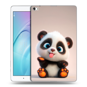 Силиконовый чехол на Huawei MediaPad T2 10.0 Pro с принтом милая панда