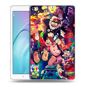 Силиконовый чехол на Huawei MediaPad T2 10.0 Pro с принтом Gravity Falls Гравити Фолз