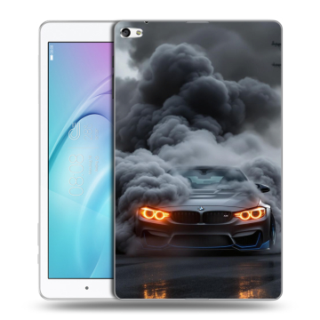 Силиконовый чехол на Huawei MediaPad T2 10.0 Pro с принтом BMW БМВ