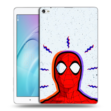 Силиконовый чехол на Huawei MediaPad T2 10.0 Pro с принтом Spiderman Человек паук