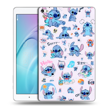 Силиконовый чехол на Huawei MediaPad T2 10.0 Pro с принтом Лило и Стич Силиконовый чехол на Huawei MediaPad T2 10.0 Pro с принтом Лило и Стич