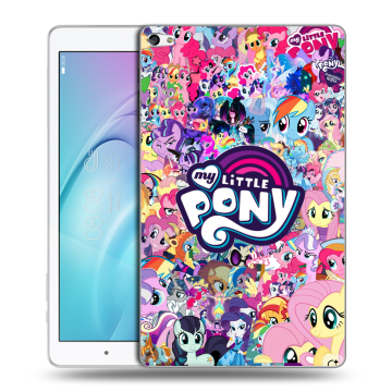 Силиконовый чехол на Huawei MediaPad T2 10.0 Pro с принтом My little pony Дружба чудо
