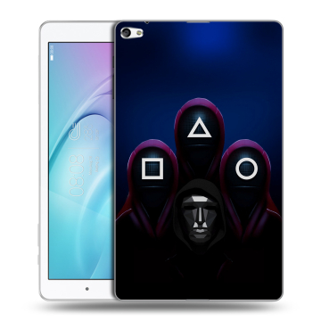 Силиконовый чехол на Huawei MediaPad T2 10.0 Pro с принтом Игра Кальмара