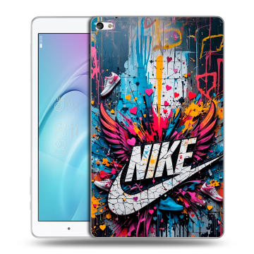 Силиконовый чехол на Huawei MediaPad T2 10.0 Pro с принтом Nike Найк