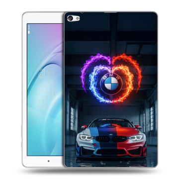 Силиконовый чехол на Huawei MediaPad T2 10.0 Pro с принтом BMW БМВ