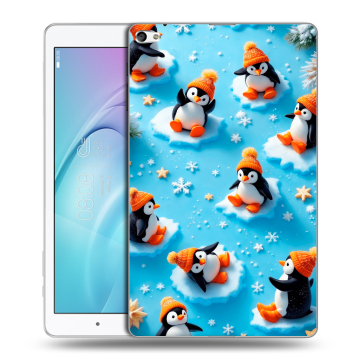Силиконовый чехол на Huawei MediaPad T2 10.0 Pro с принтом Новый год