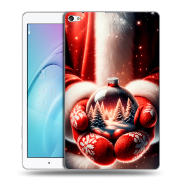 Силиконовый чехол на Huawei MediaPad T2 10.0 Pro с принтом Новый год