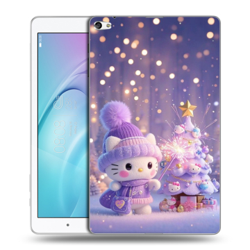 Силиконовый чехол на Huawei MediaPad T2 10.0 Pro с принтом Новый год