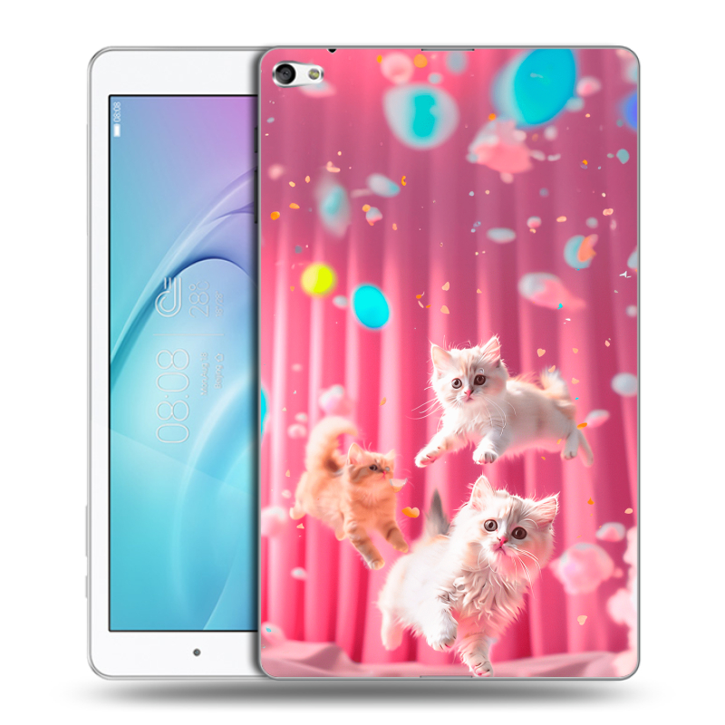 Силиконовый чехол на Huawei MediaPad T2 10.0 Pro с принтом милые котики Силиконовый чехол на Huawei MediaPad T2 10.0 Pro с принтом милые котики