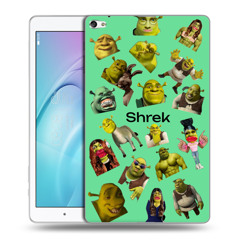 Силиконовый чехол на Huawei MediaPad T2 10.0 Pro с принтом Шрек Shrek Силиконовый чехол на Huawei MediaPad T2 10.0 Pro с принтом Шрек Shrek