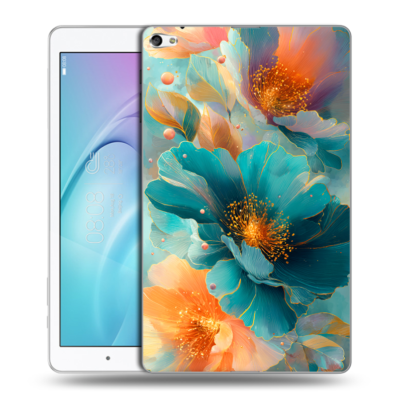 Силиконовый чехол на Huawei MediaPad T2 10.0 Pro с принтом Цветы Силиконовый чехол на Huawei MediaPad T2 10.0 Pro с принтом Цветы
