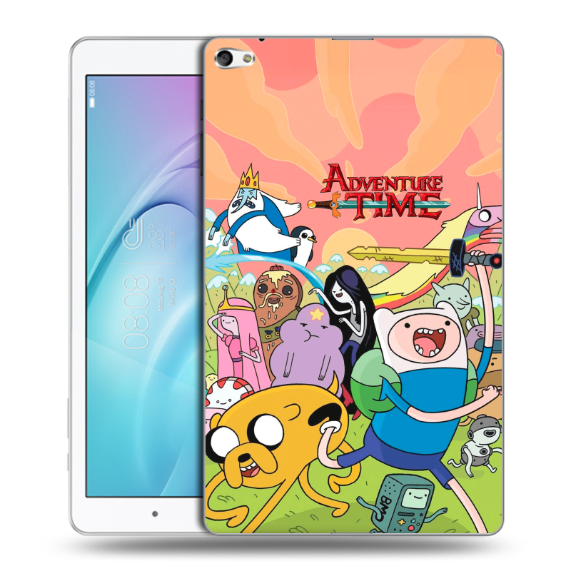 Силиконовый чехол на Huawei MediaPad T2 10.0 Pro с принтом Adventure time Время приключений Силиконовый чехол на Huawei MediaPad T2 10.0 Pro с принтом Adventure time Время приключений