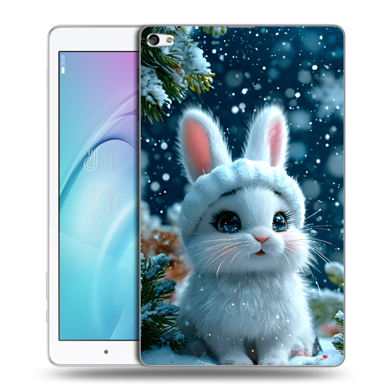 Силиконовый чехол на Huawei MediaPad T2 10.0 Pro с принтом Новый год Силиконовый чехол на Huawei MediaPad T2 10.0 Pro с принтом Новый год