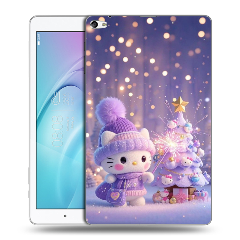 Силиконовый чехол на Huawei MediaPad T2 10.0 Pro с принтом Новый год Силиконовый чехол на Huawei MediaPad T2 10.0 Pro с принтом Новый год