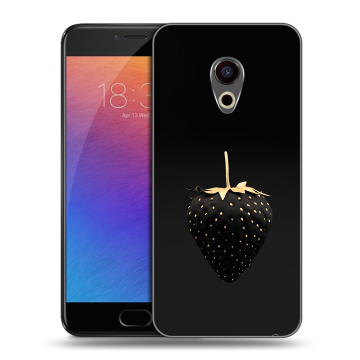 Пластиковый чехол на Meizu Pro 6 с принтом Черная клубника