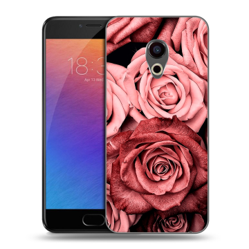 Пластиковый чехол на Meizu Pro 6 с принтом Цветы розы