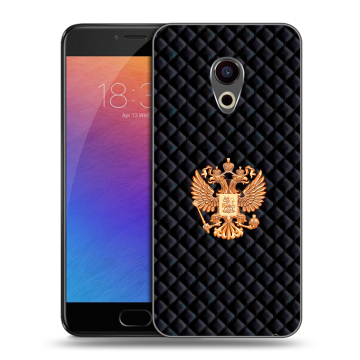 Пластиковый чехол на Meizu Pro 6 с принтом Герб России принт